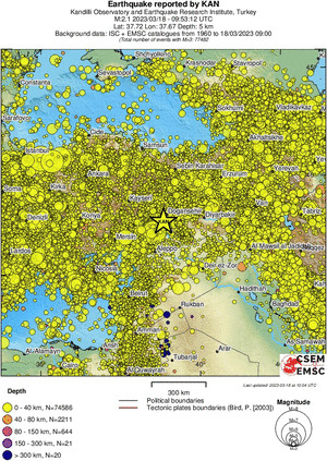 wide historical seismicity