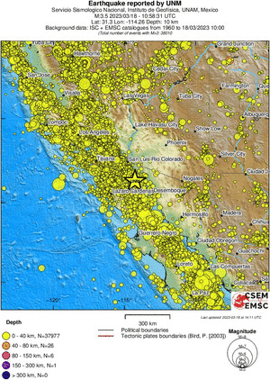 wide historical seismicity