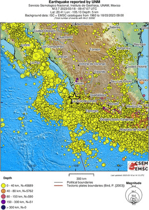 wide historical seismicity