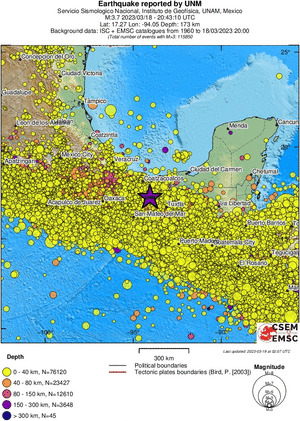 wide historical seismicity