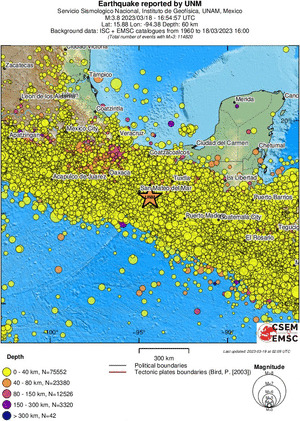 wide historical seismicity