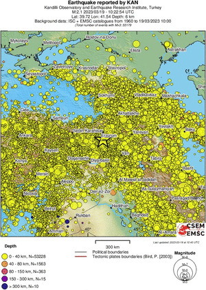 wide historical seismicity