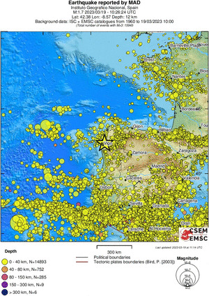 wide historical seismicity