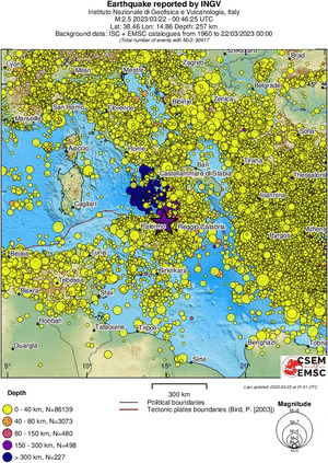 wide historical seismicity