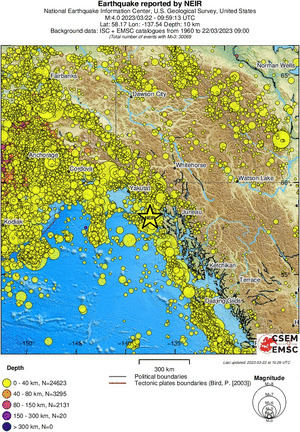 wide historical seismicity