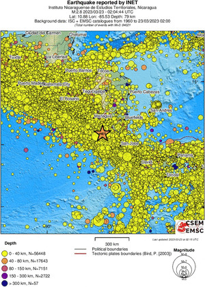 wide historical seismicity