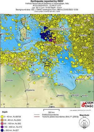 wide historical seismicity
