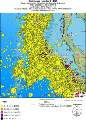 wide historical seismicity