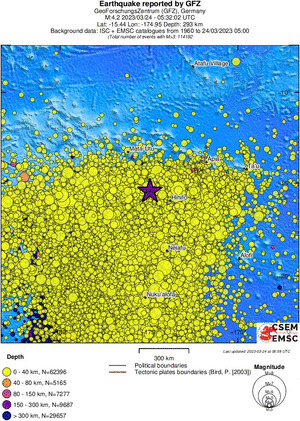 wide historical seismicity