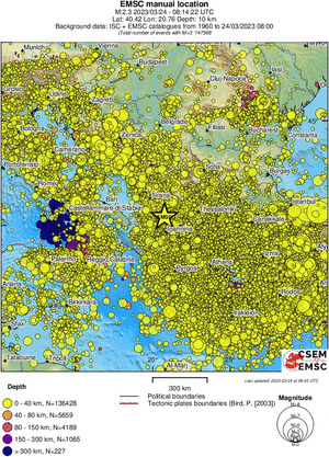 wide historical seismicity