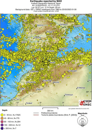 wide historical seismicity