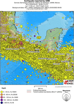 wide historical seismicity