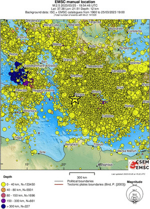 wide historical seismicity