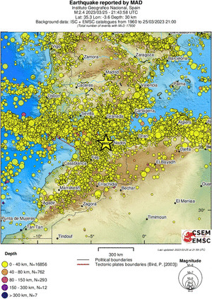 wide historical seismicity