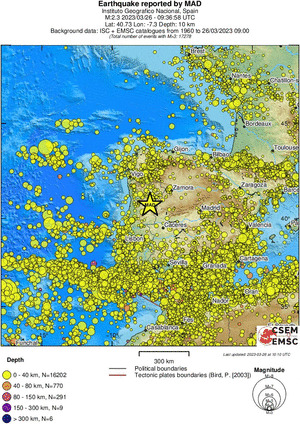 wide historical seismicity