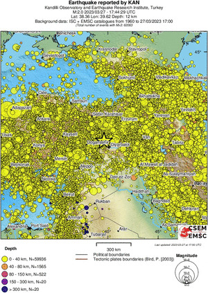 wide historical seismicity