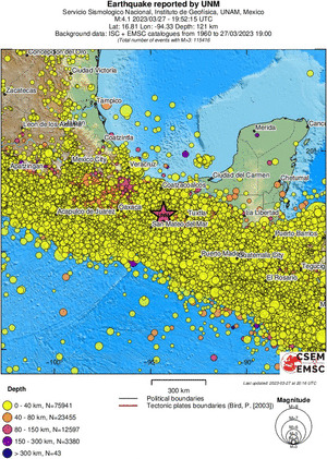 wide historical seismicity