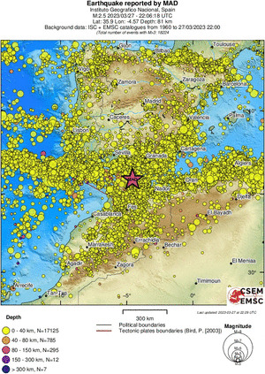 wide historical seismicity
