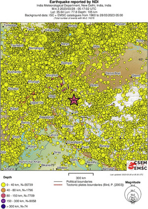 wide historical seismicity