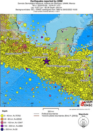 wide historical seismicity