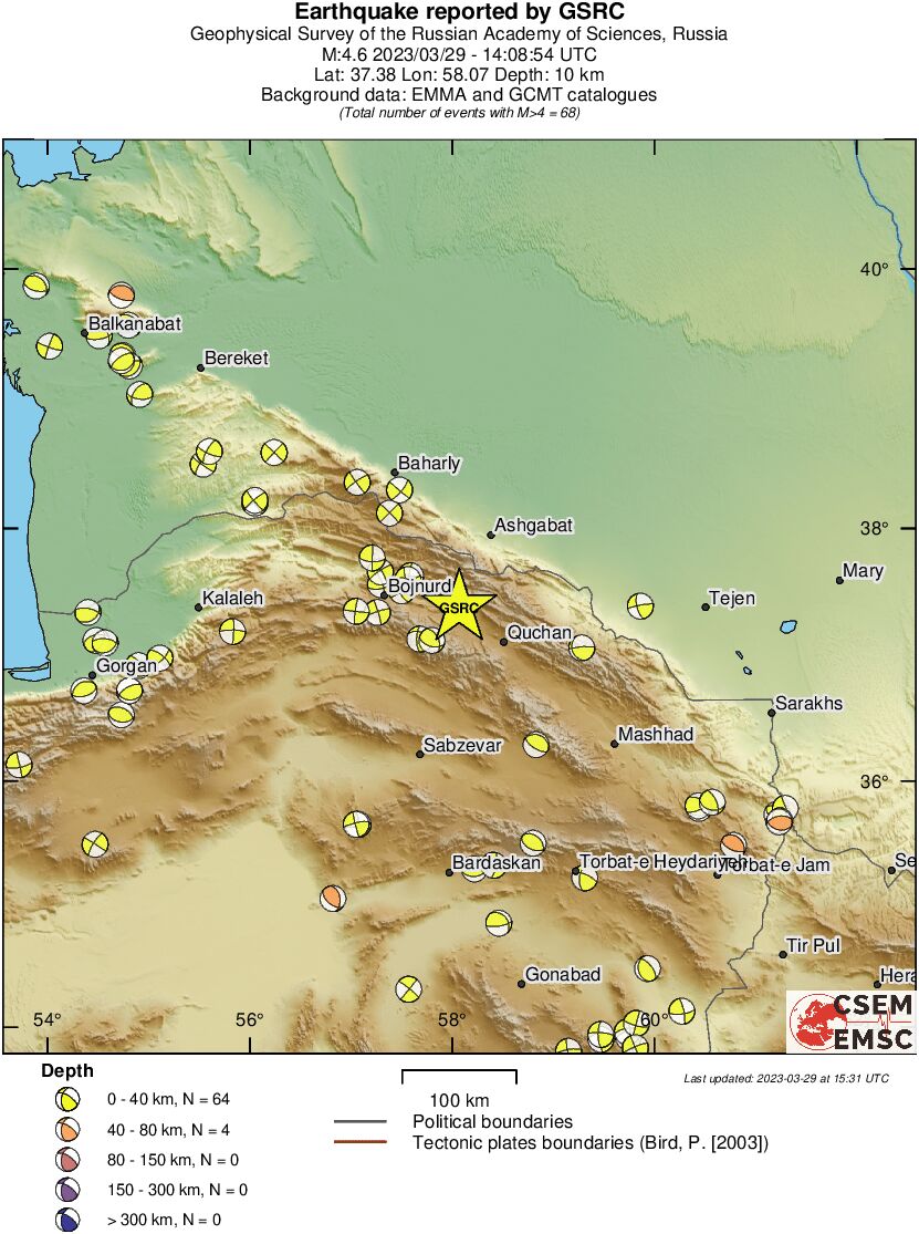 Regional moment Tensor