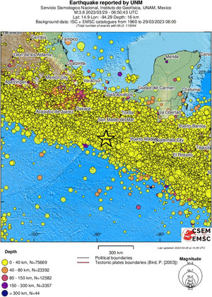 wide historical seismicity