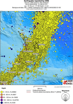 wide historical seismicity