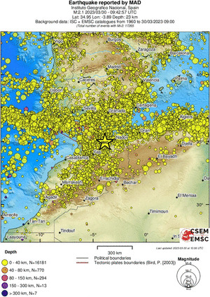 wide historical seismicity