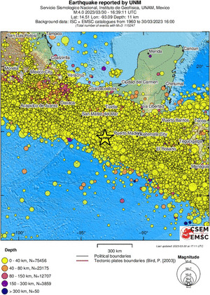 wide historical seismicity