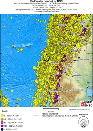 wide historical seismicity
