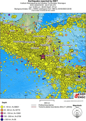 wide historical seismicity
