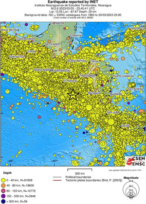 wide historical seismicity