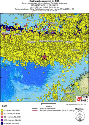wide historical seismicity
