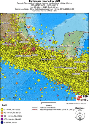 wide historical seismicity