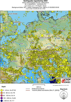 wide historical seismicity