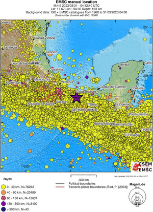 wide historical seismicity