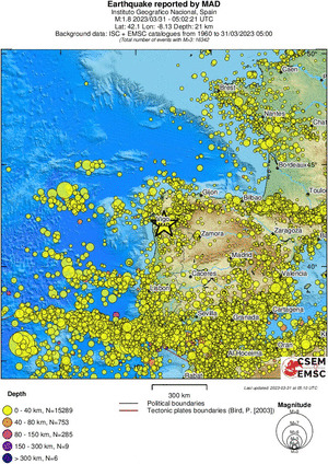 wide historical seismicity