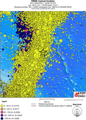 wide historical seismicity