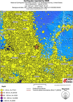 wide historical seismicity