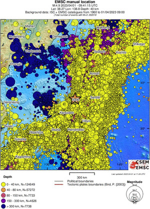 wide historical seismicity