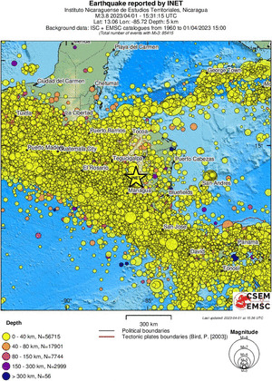 wide historical seismicity