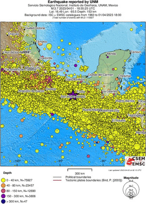 wide historical seismicity