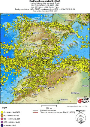 wide historical seismicity