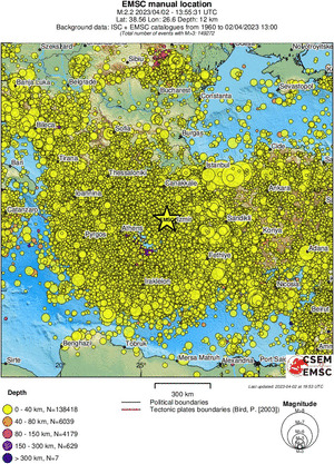 wide historical seismicity