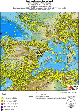 wide historical seismicity