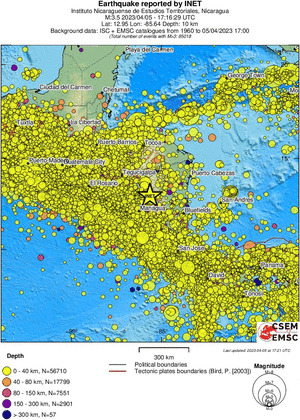 wide historical seismicity