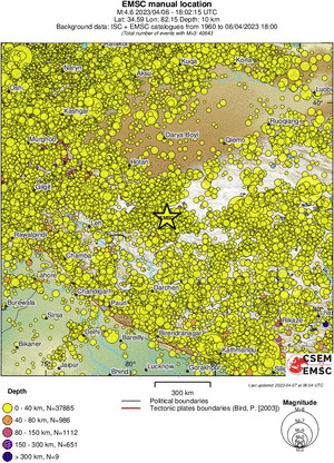 wide historical seismicity