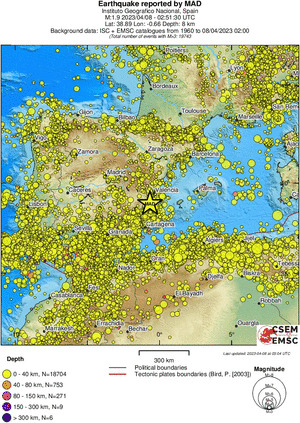 wide historical seismicity
