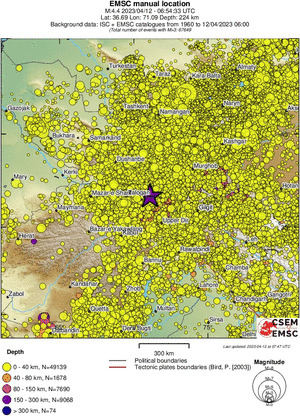 wide historical seismicity
