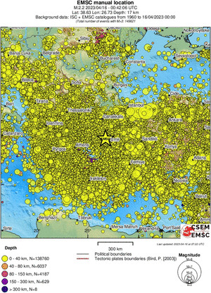wide historical seismicity